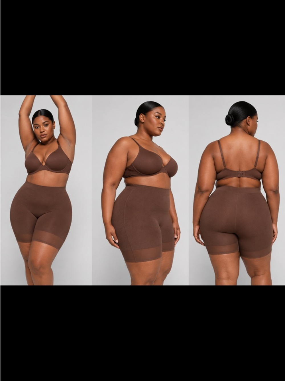 SKIMS Barely There Shapewear Low Back Short Espresso Brown Size 4X